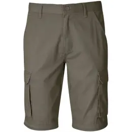 Mens Cargo Zip Off Pants Khaki Short Front